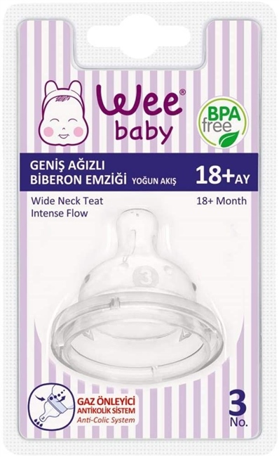 Wee Baby Biberon Emziği Geniş Ağızlı No:3